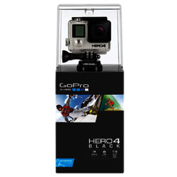 GoPro Hero4: Black Edition Camcorder, 4K Ultra HD, 12MP, Wi-Fi, Bluetooth